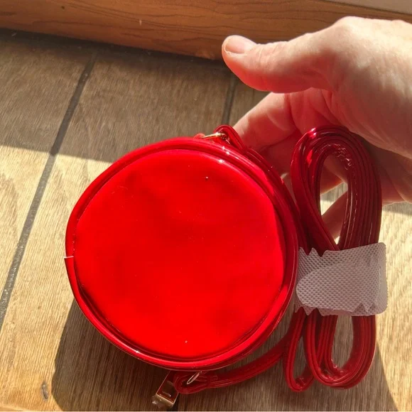 Marc Jacobs Glossy Red Circular Crossbody Bag - Picture 3 of 3